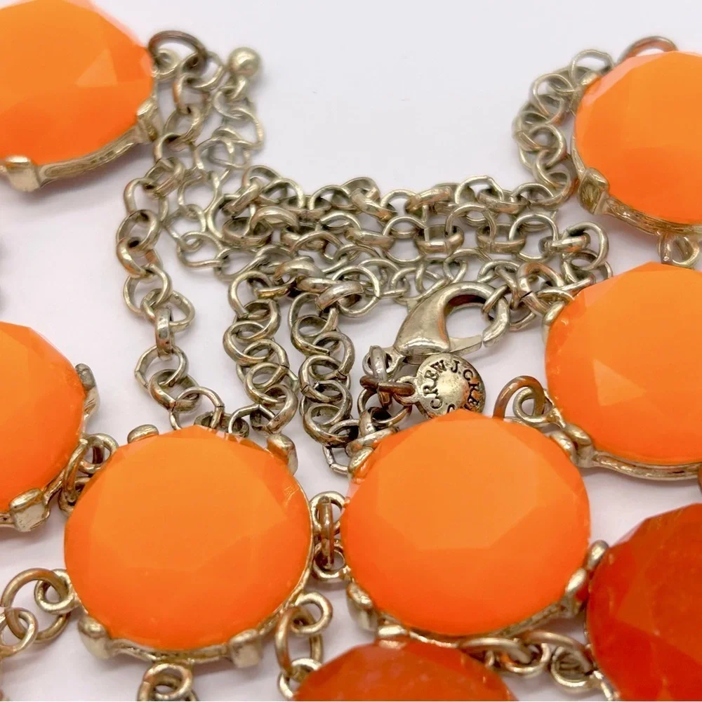 J. Crew Orange Bubble Necklace